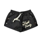 Black Saint Vanity Logo Nylon Shorts