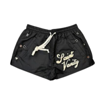Black Saint Vanity Logo Nylon Shorts