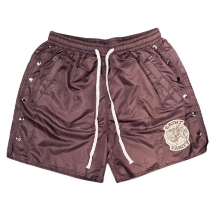 Burgundy Saint Vanity Nylon Short