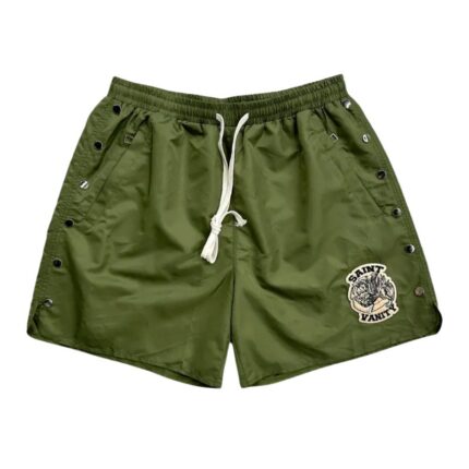 Olive Saint Vanity Logo Nylon Shorts