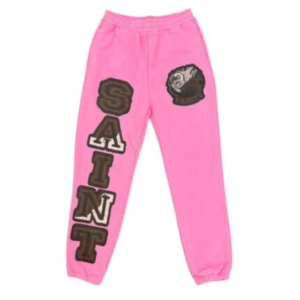 Pink Saint Vanity Varsity Logo Sweatpants