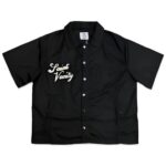 Saint Vanity Black Button-Up Nylon Shirt Tee