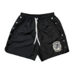 Saint Vanity Black Nylon Shorts Classic Fit