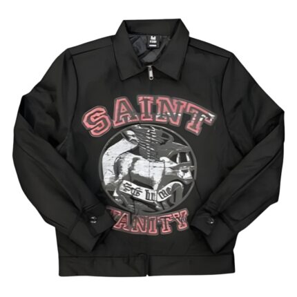 Saint Vanity Bull Work Black Graphic Jacket