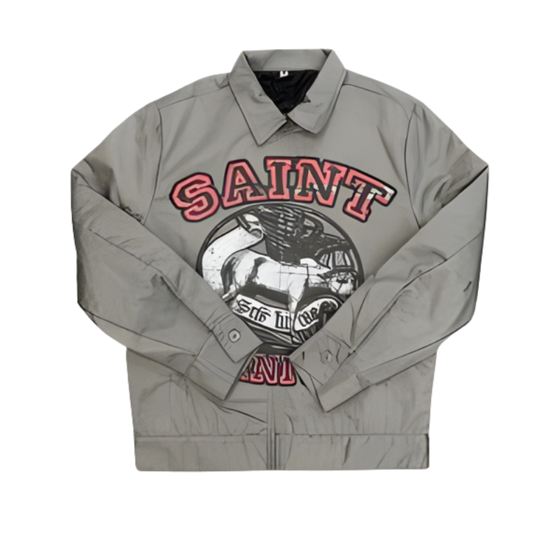 Saint Vanity Grey Bull Work Jacket