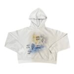 Saint Vanity White Hoodie with Bold Statement Print