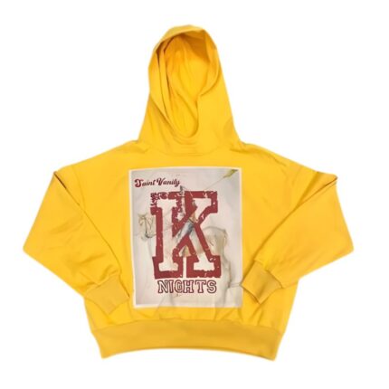 Saint Vanity Yellow Hoodie Featuring Knights Design