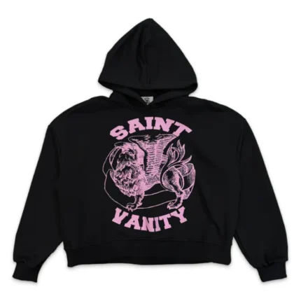 Black Pink Saint Vanity Griffin Hoodie