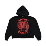 Black Red Saint Vanity Griffin Hoodie