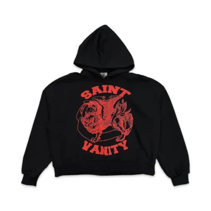 Black Red Saint Vanity Griffin Hoodie
