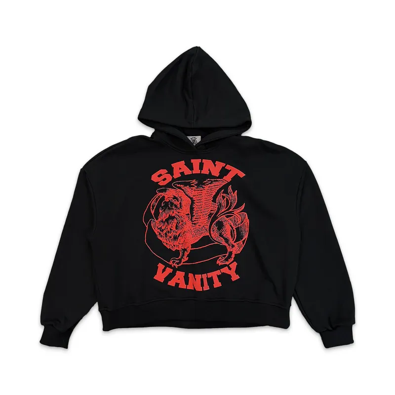 Black Red Saint Vanity Griffin Hoodie Black Red Saint Vanity Griffin Hoodie