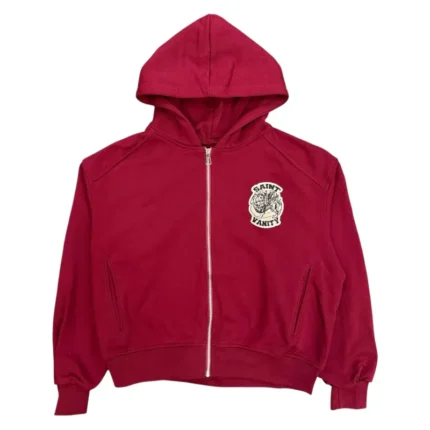 Crimson Uniform Zip-Up Hoodie