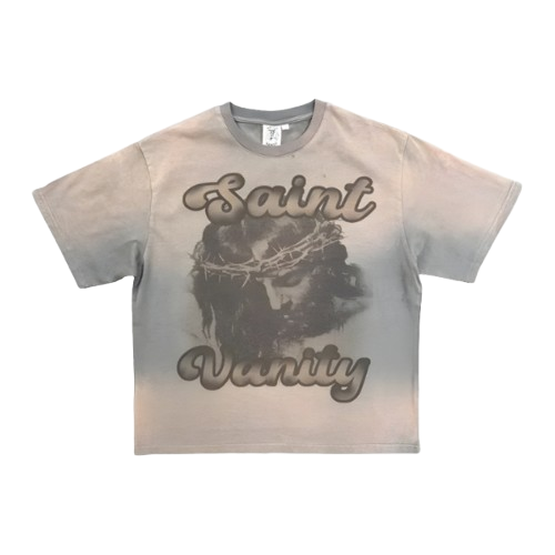 Grey Saint Vanity Jesus T-Shirt Grey Saint Vanity Jesus T-Shirt