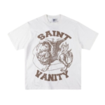 Saint Vanity Brown Griffin White Tee
