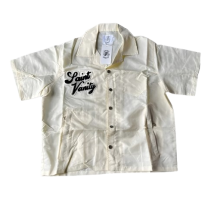 Saint Vanity Cream Button-Up Shirt