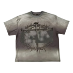 Saint Vanity Cross Grey Graphic Tee