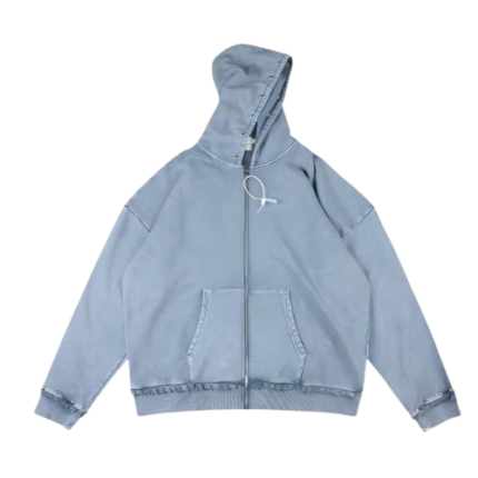 Saint Vanity Denim Zip-up Hoodie