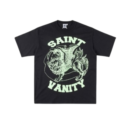Saint Vanity Green Griffin Black Tee