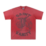 Saint Vanity Grey Griffin Red T-Shirt