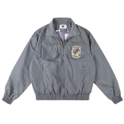 Saint Vanity Grey Nylon Cargo Jacket