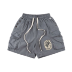 Saint Vanity Grey Nylon Shorts