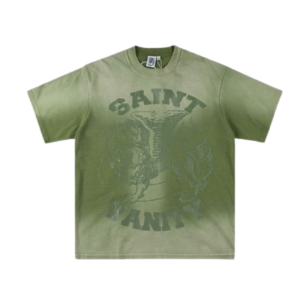 Saint Vanity Griffin Washed Olive T-Shirt