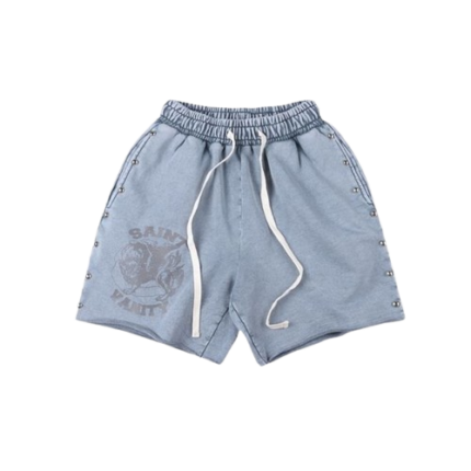 Saint Vanity Light Blue Denim Shorts