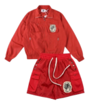 Saint Vanity Nylon Short Set Red
