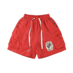 Saint Vanity Red Nylon Shorts