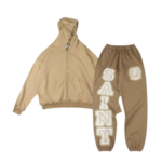Saint Vanity SAINT Casual Hoodie Set Beige