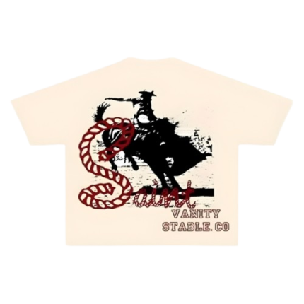 Saint Vanity Stable Logo Cream Graphic Tee