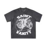 Saint Vanity White Griffin Dark Grey T-Shirt
